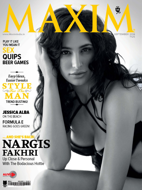 MAXIM (In) magazine side cover September 2014