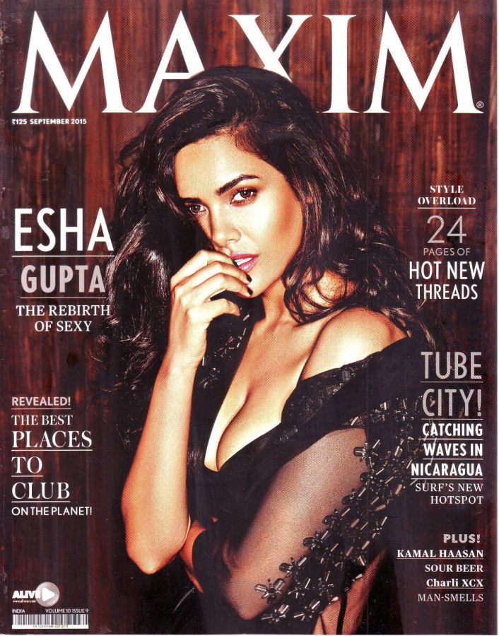 MAXIM (In) magazine side cover September 2015