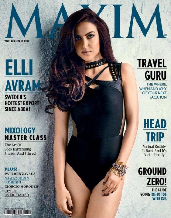 MAXIM (In) magazine side cover December 2015