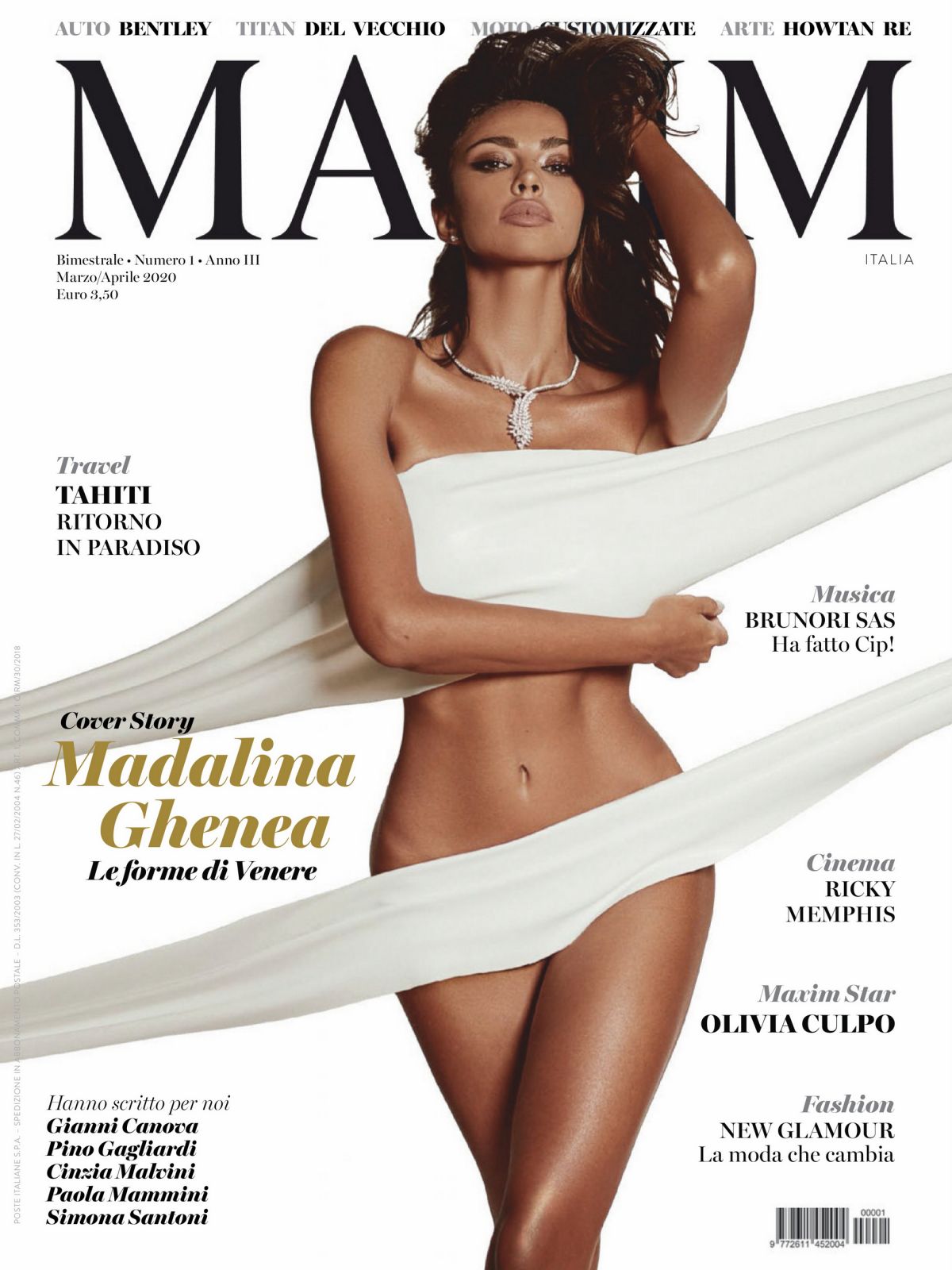 MAXIM ITALY magazine side cover  March/April 2020