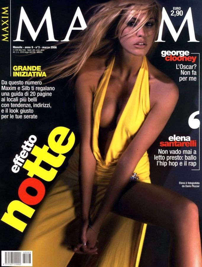 MAXIM ITALY magazine side cover  March 2006