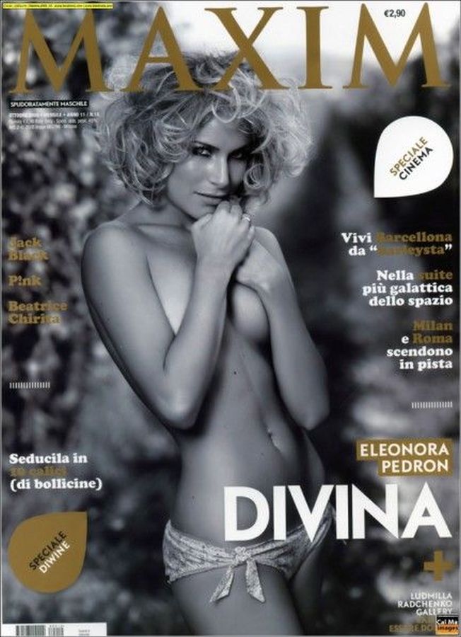 MAXIM ITALY magazine side cover  October 2008