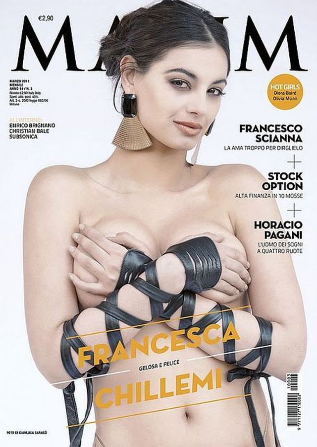 MAXIM ITALY magazine side cover  March 2011