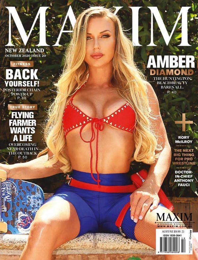 MAXIM NEW ZEALAND magazine side cover  October 2020