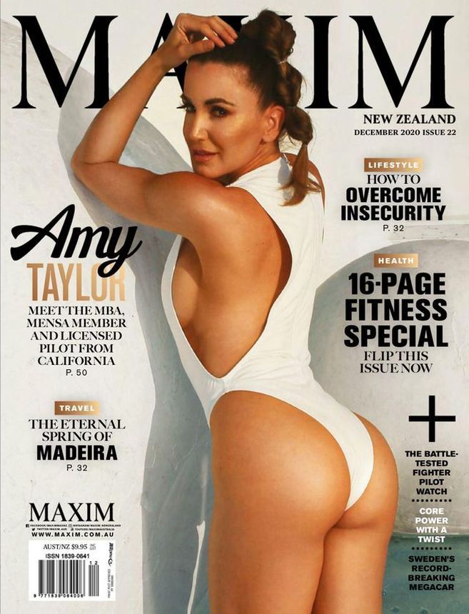 MAXIM NEW ZEALAND magazine side cover  December 2020