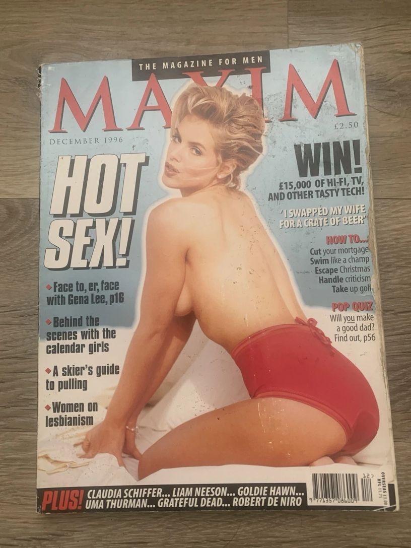 MAXIM (UK) magazine side cover  December 1996