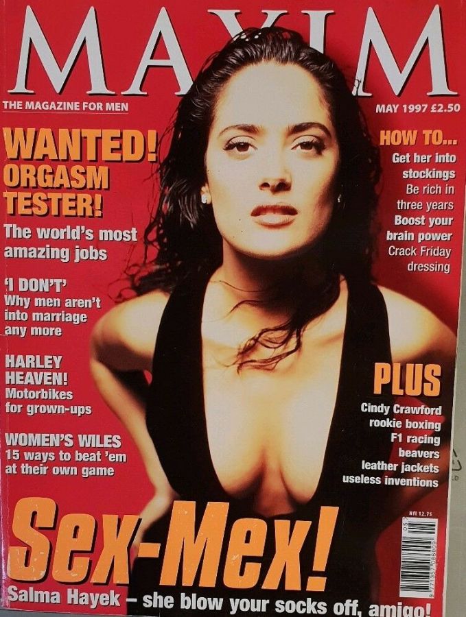 MAXIM (UK) magazine side cover Issue 25  May 1997