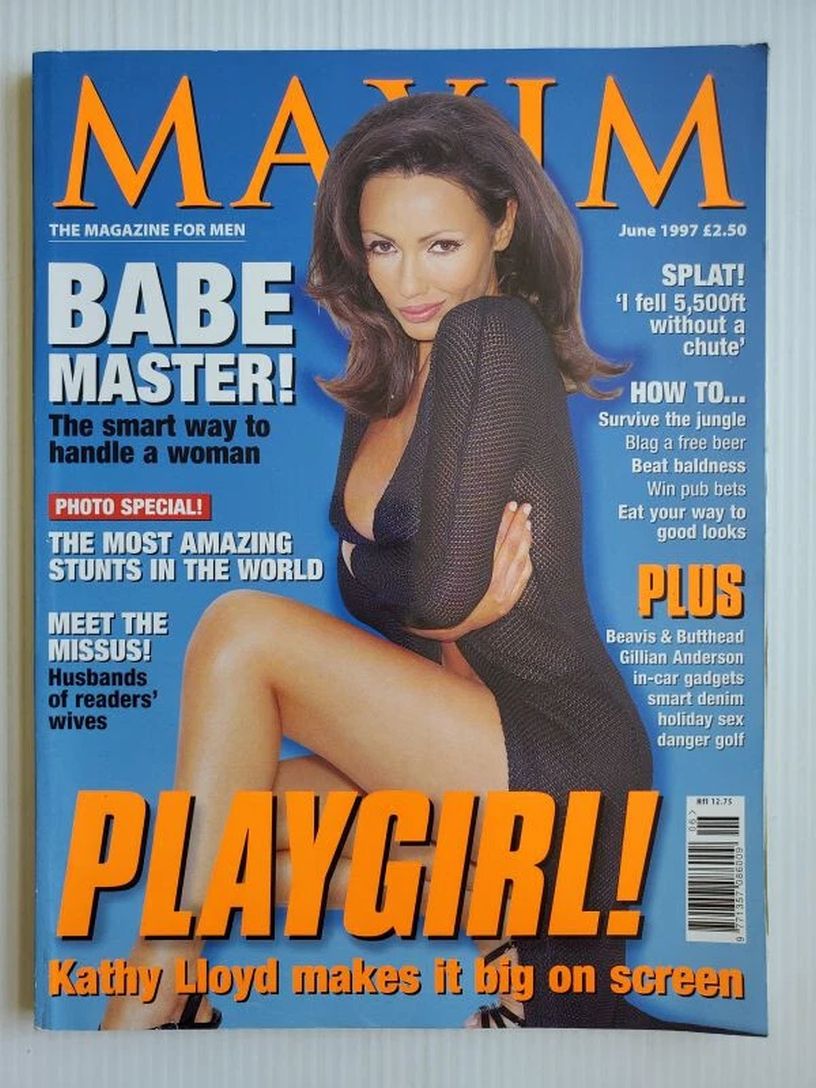 MAXIM (UK) magazine side cover  June 1997