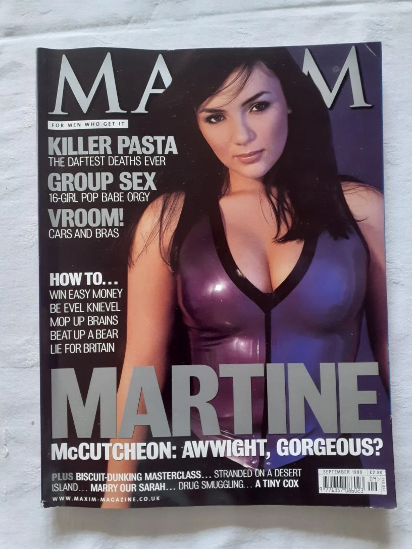 MAXIM (UK) magazine side cover  September 1999