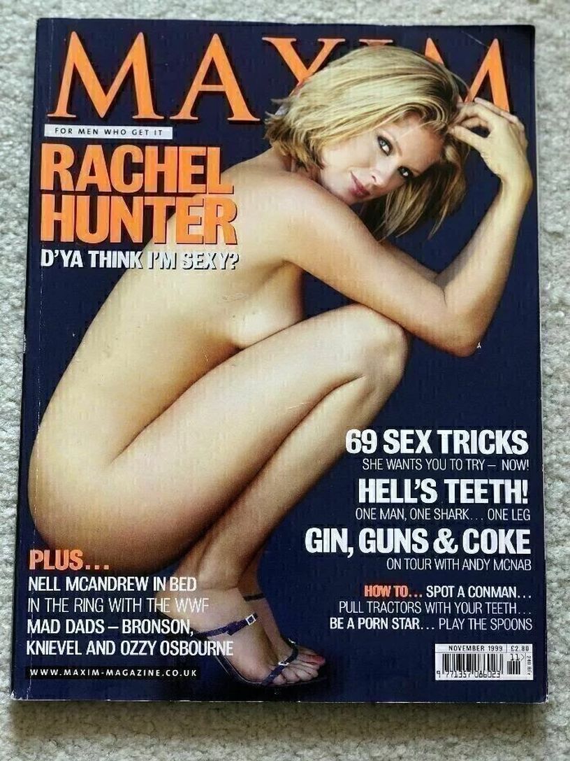 MAXIM (UK) magazine side cover  November 1999