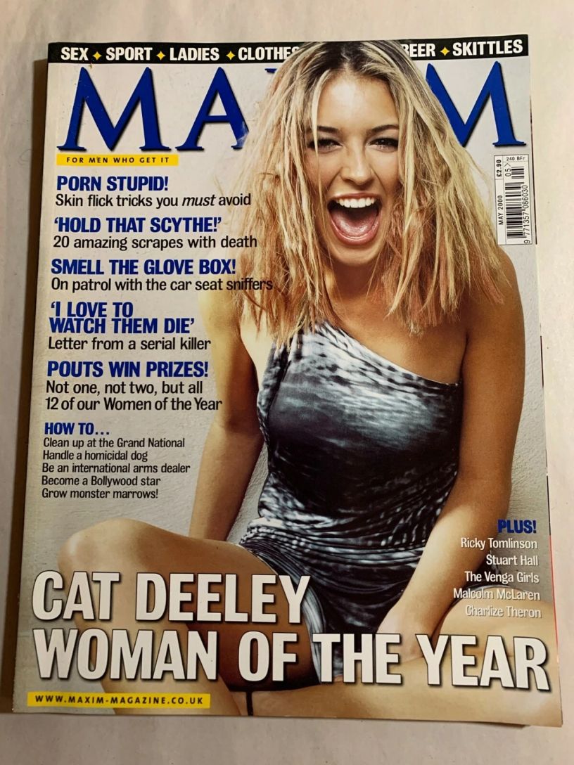 MAXIM (UK) magazine side cover  May 2000