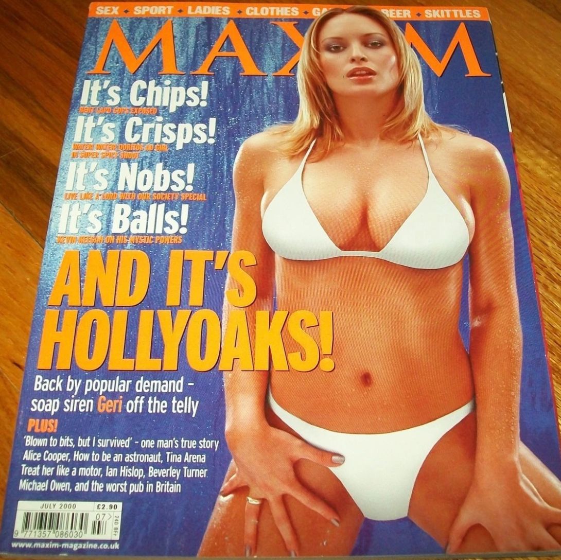 MAXIM (UK) magazine side cover  July 2000