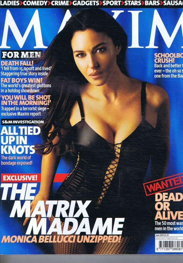 MAXIM (UK) magazine side cover Issue 98  June 2003