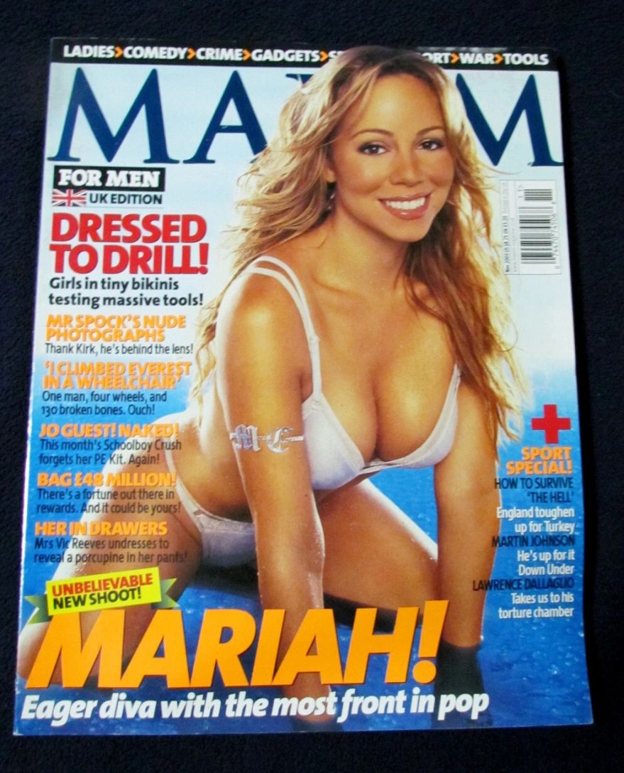 MAXIM (UK) magazine side cover  November 2003