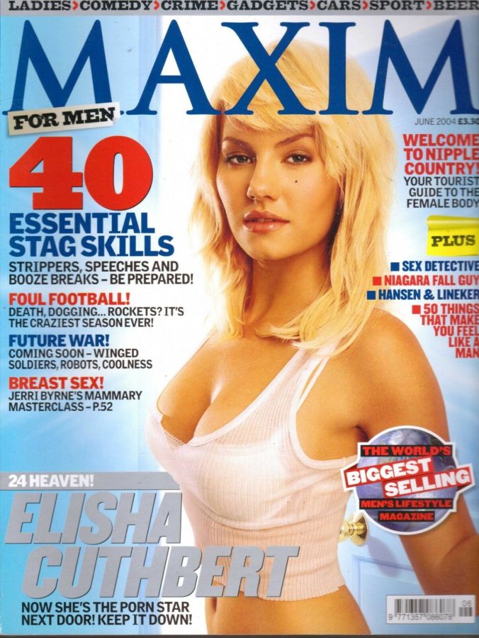 MAXIM (UK) magazine side cover  June 2004