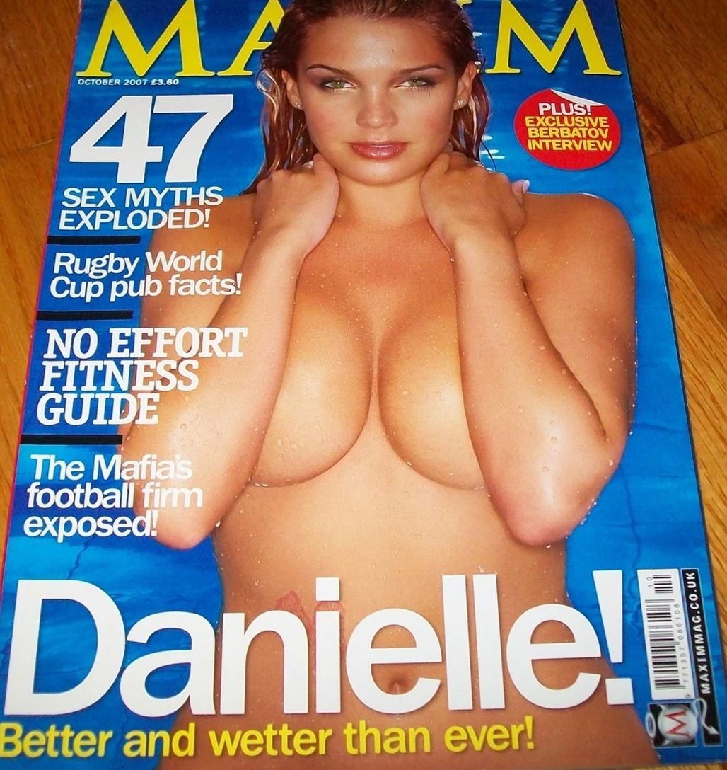 MAXIM (UK) magazine side cover  October 2007