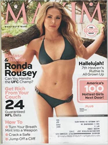 MAXIM magazine side cover Issue 186  September 2013