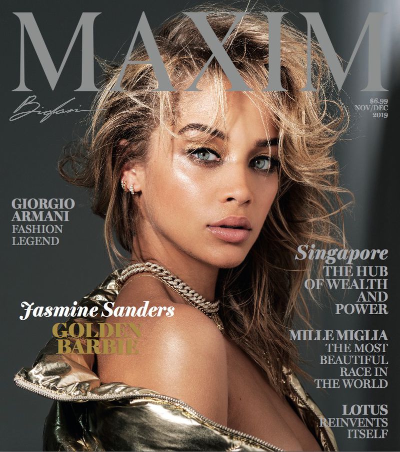 MAXIM magazine side cover Issue 241  November/December 2019