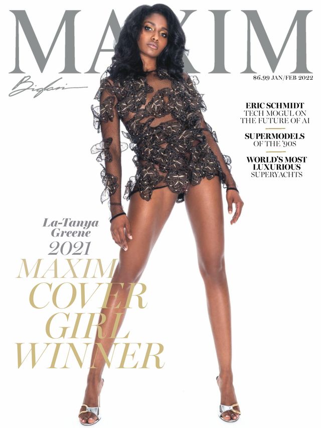 MAXIM magazine side cover  January/February 2022