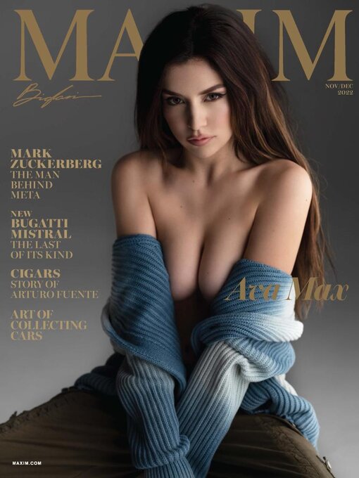 MAXIM magazine side cover  November/December 2022