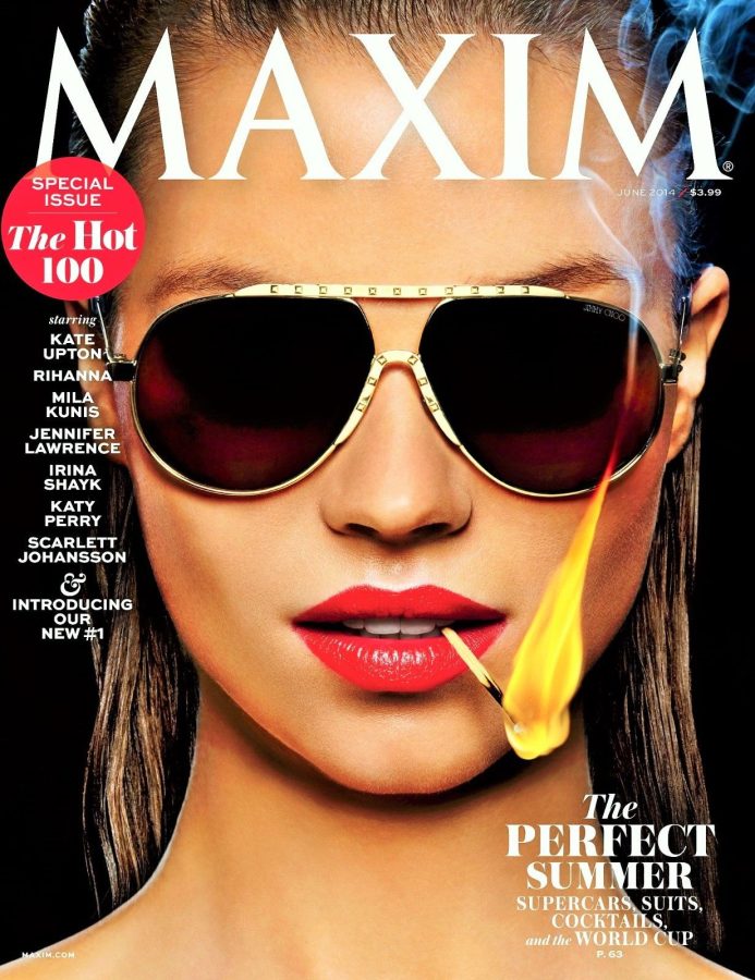 MAXIM magazine side cover Issue 194 June 2014