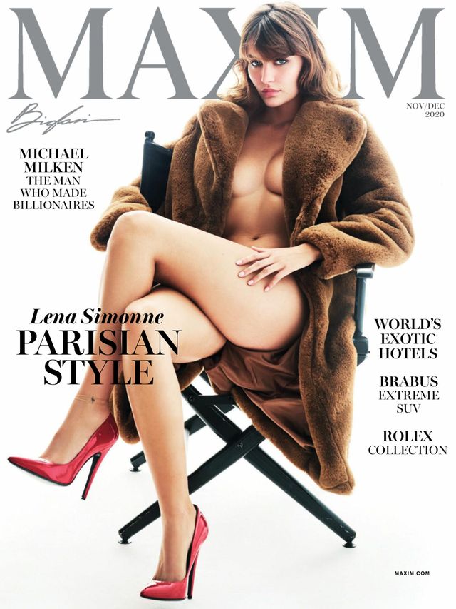 MAXIM magazine side cover Issue 247  November/December 2020