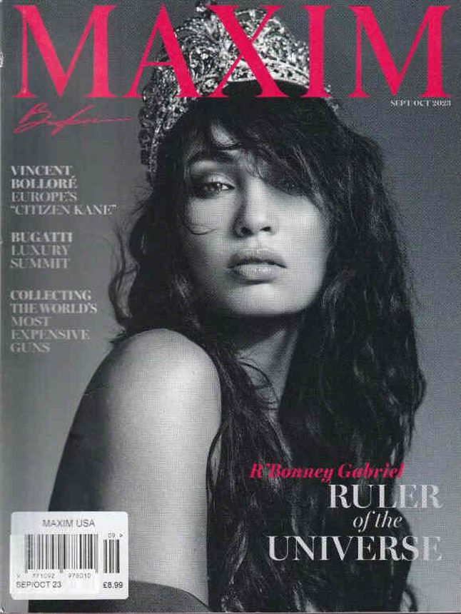 MAXIM magazine side cover  September/October 2023
