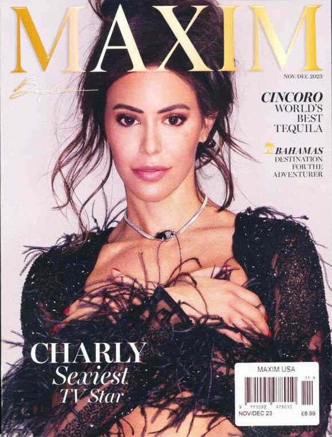 MAXIM magazine side cover  November/December 2023