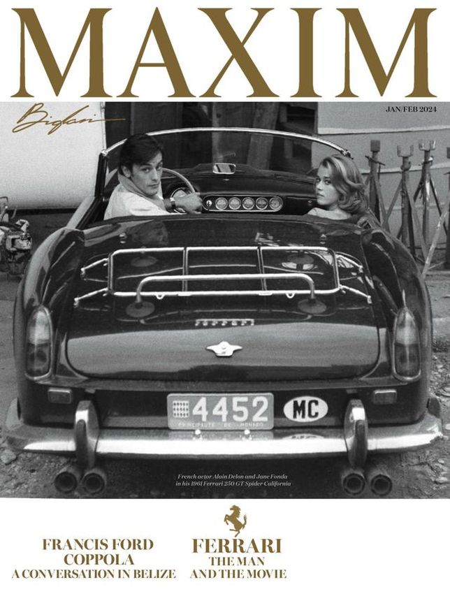 MAXIM magazine side cover  January/February 2024
