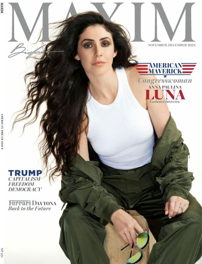 MAXIM magazine side cover  November/December 2024