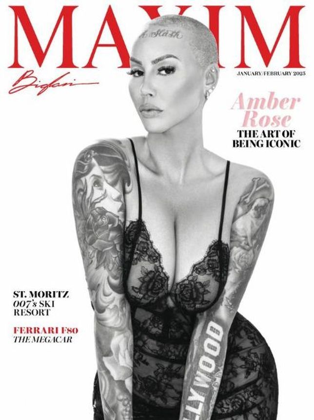 MAXIM magazine side cover  January/February 2025