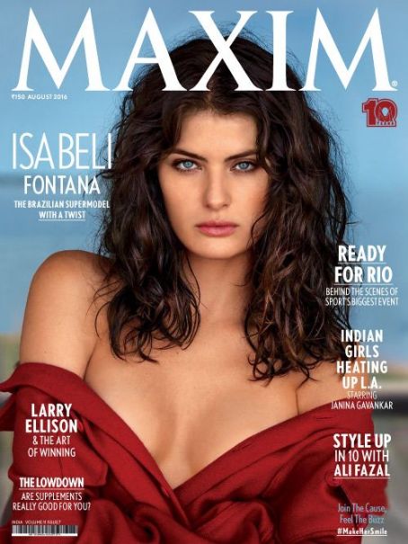 MAXIM (In) magazine side cover August 2016