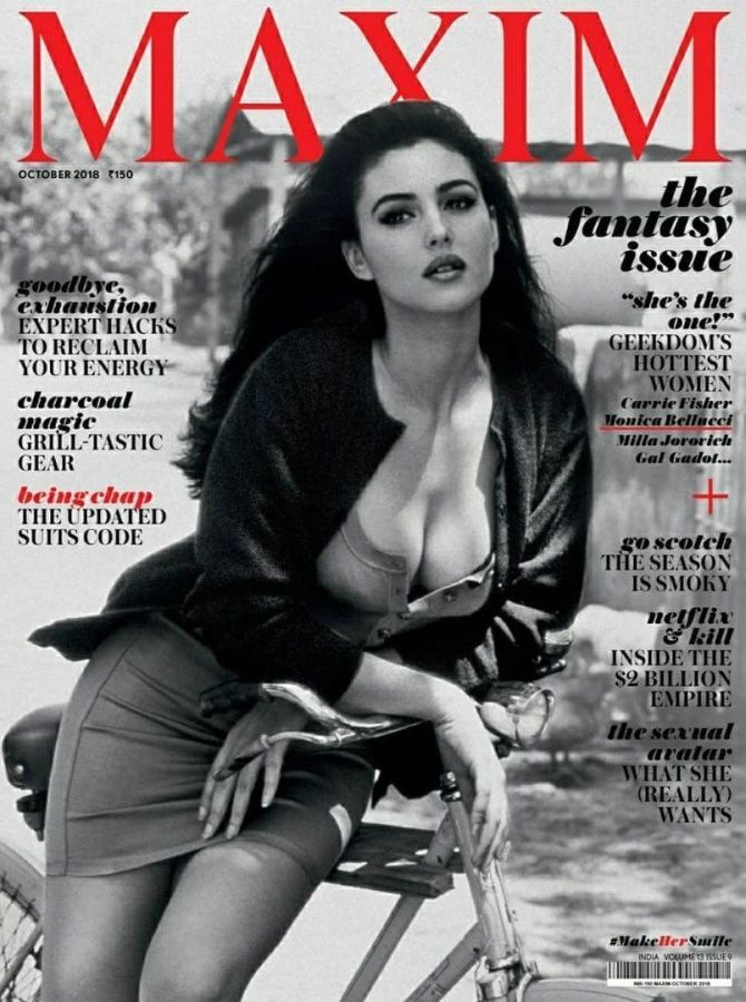 MAXIM (In) magazine side cover  October 2018