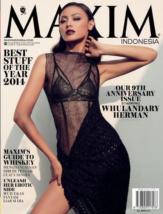 MAXIM (Indonesia) magazine side cover  December 2014