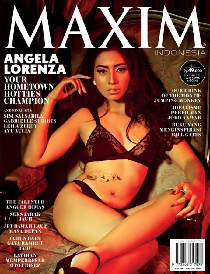 MAXIM (Indonesia) magazine side cover  January 2015