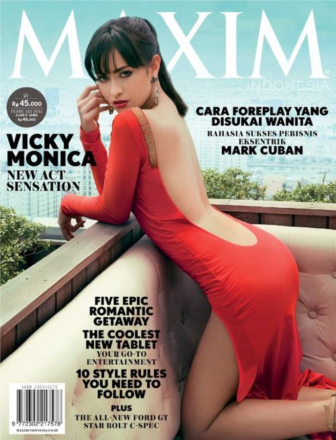 MAXIM (Indonesia) magazine side cover  February 2015