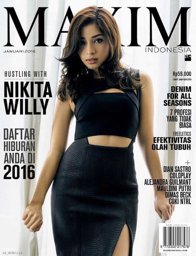 MAXIM (Indonesia) magazine side cover  January 2016