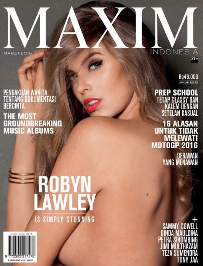 MAXIM (Indonesia) magazine side cover  March 2016