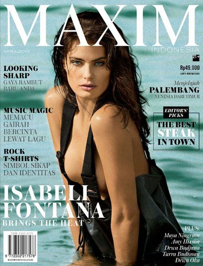 MAXIM (Indonesia) magazine side cover  April 2016