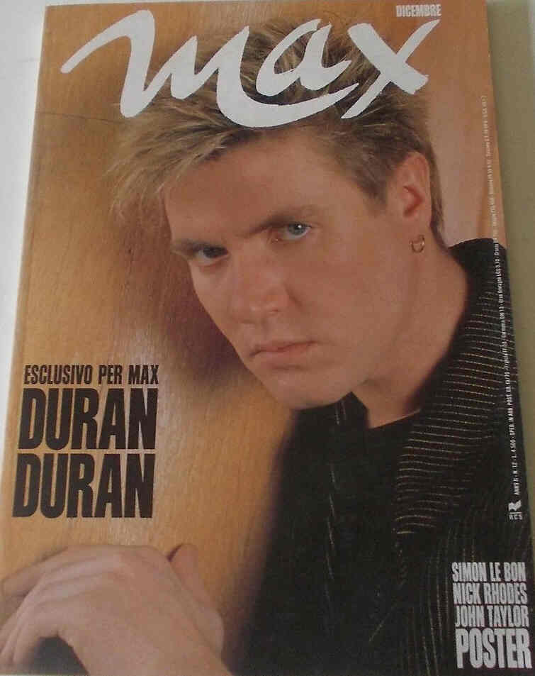 MAX magazine side cover December 1986