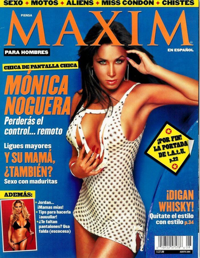 MAXIM MEXICO magazine side cover  August 2004