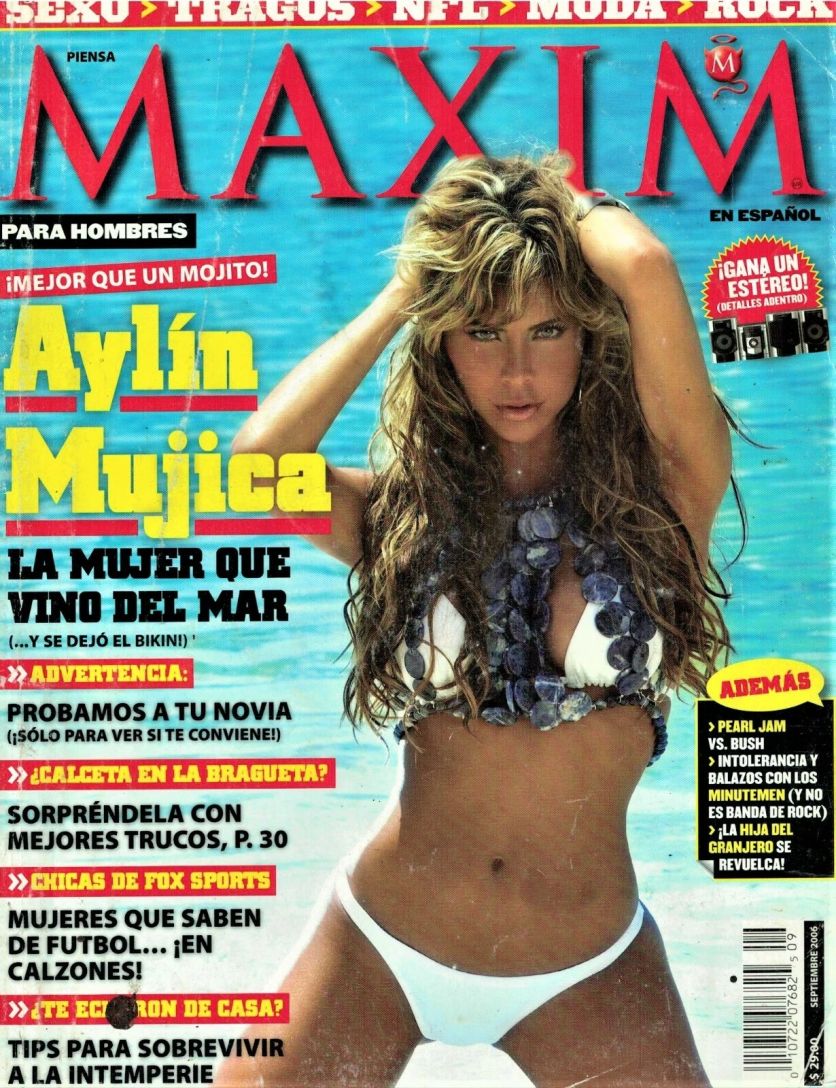 MAXIM MEXICO magazine side cover  September 2006