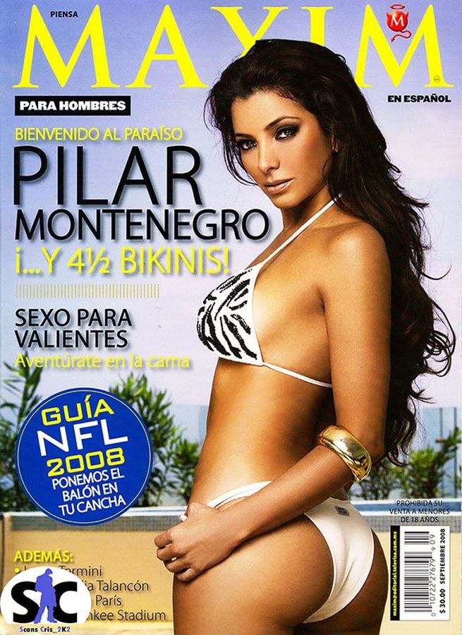 MAXIM MEXICO magazine side cover  September 2008