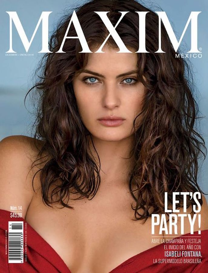 MAXIM MEXICO magazine side cover  December 2015/ January 2016 