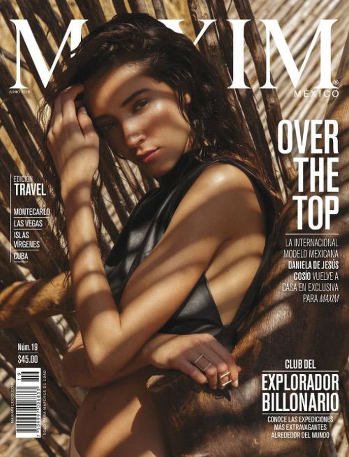 MAXIM MEXICO magazine side cover  June 2016