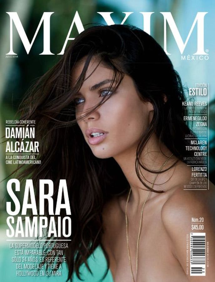 MAXIM MEXICO magazine side cover  July 2016