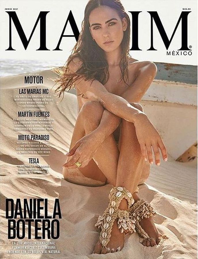 MAXIM MEXICO magazine side cover  June 2017