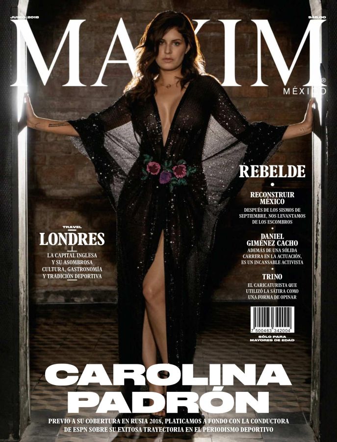 MAXIM MEXICO magazine side cover  June 2018
