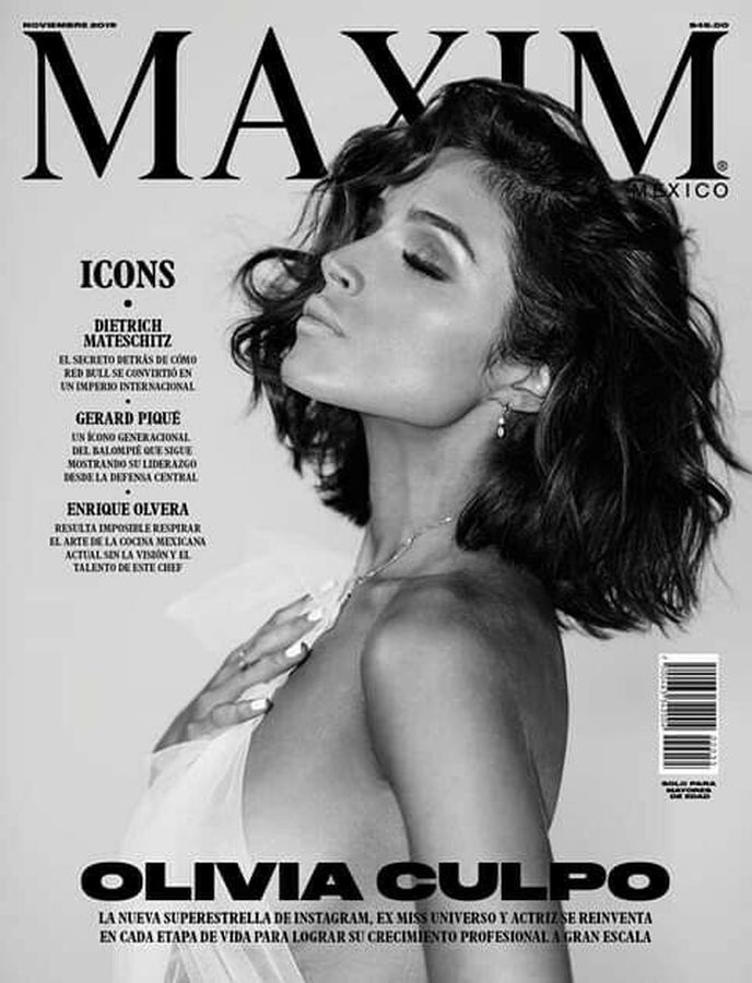 MAXIM MEXICO magazine side cover  November 2019