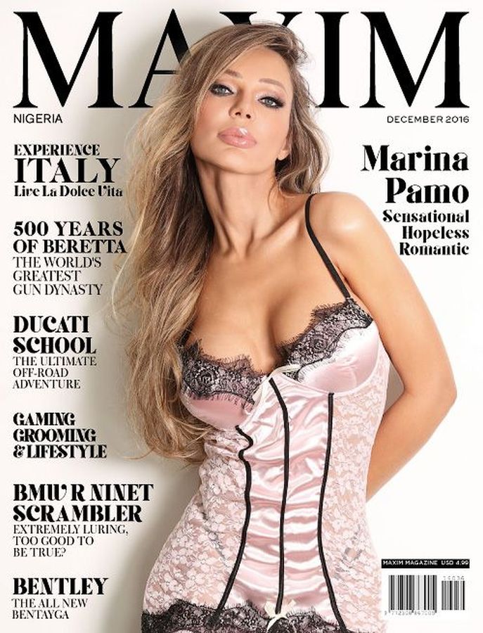 MAXIM NIGERIA magazine side cover  December 2016